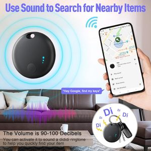 Air Tracker Android ชุด 2 ชิ้น สำหรับติดตามสิ่งของ ใช้แบตเตอรี่แบบกระดุม CR2032 ใช้งานร่วมกับแอป <span class=keywords><strong>Google</strong></span> Find Hub สำหรับกุญแจ กระเป๋า และสัมภาระ - Product Image 4