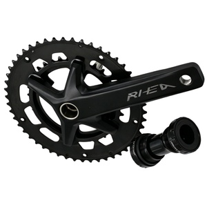 Ensemble de manivelle creuse et de pignon de vélo élégant : Dents noires ED de précision pour une expérience cycliste ultime - Product Image 1