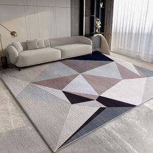 <span class=keywords><strong>Tappeti</strong></span> Ultra morbidi arruffati morbidi geometrici testurizzati per soggiorno con Logo personalizzato e lavabile con Design gratuito - Product Image 2