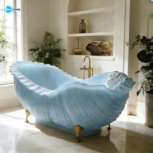 Nuova Vasca <span class=keywords><strong>da</strong></span> Bagno in Pietra Europea a Forma di Conchiglia, Intagliata a Mano, per Bagno e <span class=keywords><strong>Giardino</strong></span> - Product Image 6