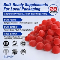 Gummies sans sucre Calcium Magnésium Zinc avec complexe 14-en-1 de 200 mg de Glycinate, Bisglycinate et Citrate B6 pour enfants
