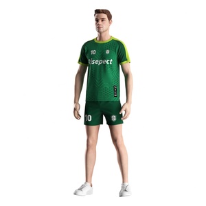 Ensemble de football léger pour équipe, maillot et short respirants, coutures renforcées pour adultes et jeunes - Product Image 3