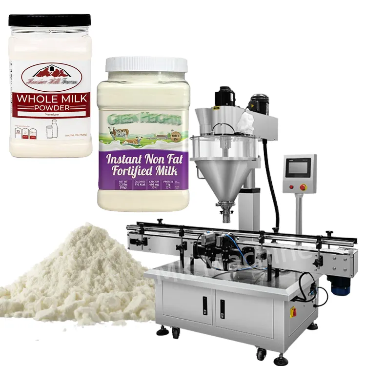 Machine de remplissage de lait en poudre de protéine d'albumen de pot de fer d'alliage d'aluminium automatique de productivité élevée