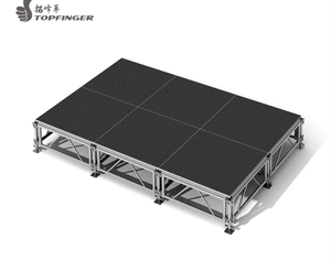Topfinger Factory Direct 300X300mm Aluminium Triangle Acier Truss Contreplaqué Matériel pour Application de Scène - Product Image 1