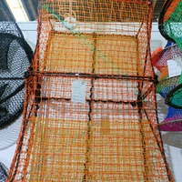 Pot de crabe de piège de poisson de filet de fonte de matériel de PE pour la pêche d'aquaculture