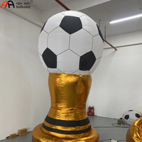 Trophée gonflable géant avec coupe de championnat de football gonflable pour la publicité sur thème personnalisé, les activités et autres événements