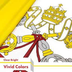 <span class=keywords><strong>Bandera</strong></span> promocional <span class=keywords><strong>de</strong></span> <span class=keywords><strong>la</strong></span> ciudad <span class=keywords><strong>del</strong></span> <span class=keywords><strong>Vaticano</strong></span> al por mayor, <span class=keywords><strong>Bandera</strong></span> <span class=keywords><strong>de</strong></span> país <span class=keywords><strong>de</strong></span> poliéster impresa <span class=keywords><strong>de</strong></span> 3x5 pies, ojales para interiores <span class=keywords><strong>de</strong></span> colores vibrantes <span class=keywords><strong>de</strong></span> latón/exteriores - Product Image 2