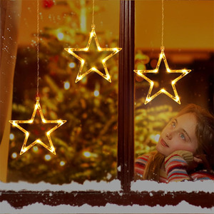 Lampada a batteria con ventosa, luce bianca calda, design a forma di stella, ideale per decorazione e illuminazione degli ambienti. - Product Image 2