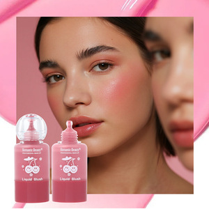 Fard à joues liquide naturel matifiant et éclaircissant de taille standard, style coréen, avec compte-gouttes, pour un effet bulle éclatant - Product Image 3