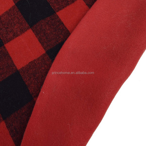 Jupe d'arbre de Noël à carreaux de buffle rouge et noir avec décoration de <span class=keywords><strong>pompon</strong></span> festif Décorations d'arbre de Noël festives - Product Image 4
