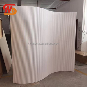 SMOOTH Modern <b>Backdrop</b> Mariage Arch <b>Backdrop</b> Ripple Pvc Background Event Curved <b>Backdrop</b> - Product Image 5