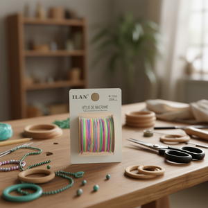 Corda per Macramè ILAN 1mm 20M Multicolore per Lavori Artigianali - Product Image 3