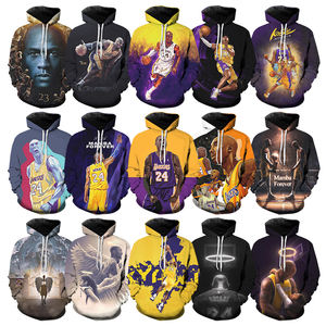 Mamba เสื้อเจอร์ซีย์ตำนานของผู้ชาย,เสื้อสเวตเตอร์สวมหัวโอเวอร์ไซส์ลำลองพิมพ์ลาย Black Mamba 24สีม่วงทองไม่เคยตายปี3D - Product Image 4