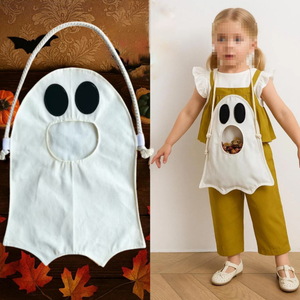Bolsa de Lona Reutilizable para <span class=keywords><strong>Halloween</strong></span>, Bolsa para Guardar Dulces para Niños, Bolsa para Golosinas con Diseño de Fantasma - Product Image 2