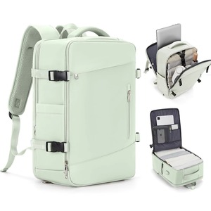 <span class=keywords><strong>Mochila</strong></span> USB de gran capacidad para <span class=keywords><strong>mujer</strong></span> Resistente al agua Antirrobo EasyJet Ryanair Cabin Compatible con forro de nailon Fácil de llevar - Product Image 1