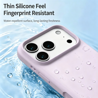 Nouvelle coque de téléphone portable de luxe en silicone véritable, magnétique, antichoc, couleur unie pour iPhone 18 Pro Max 17 16 15 14 13 12