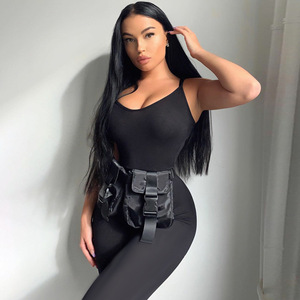 Dropshipping Shopify, Mono sin Mangas para Mujer, Tallas Grandes, Color Sólido, Informal, Deportivo, Elástico, para Yoga, Verano - Product Image 2