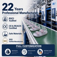 Детские садовые туфли для девочек на заказ, OEM, нескользящие, из ЭВА, с цветочным принтом, розовые, с пряжками и серебряными шпильками, шестиугольные