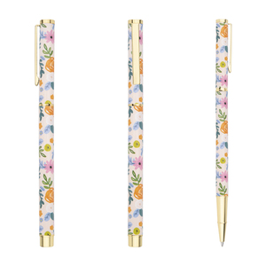 Ensemble de stylos à motif de fleurs personnalisées Emballage de logo à 360 degrés Impression par transfert de chaleur Largeur d'écriture de 0.7mm Boîte personnalisée incluse - Product Image 6
