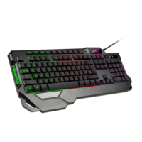 Clavier de jeu 114 touches Disposition espagnole russe arabe Clavier rétroéclairé RVB Étanche Clavier de jeu multifonction