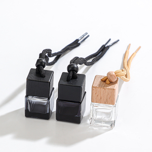 Botellas difusoras vacías de vidrio para coche de Color negro, botella de Perfume colgante con sello de tapón de rosca para embalaje cosmético - Product Image 4