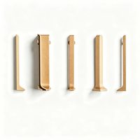 Accessoires décoratifs en alliage d'aluminium à clipser : Plinthe métallique, embout de jonction d'angle intérieur/extérieur