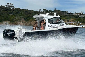 Bateau Gospel 6.25m 20ft, Bateaux de Pêche et de Loisirs en Aluminium avec Petite Cabine de Repos sans <span class=keywords><strong>Porte</strong></span>, avec Remorque et <span class=keywords><strong>Moteur</strong></span>, Utilisation Familiale pour 5 Personnes - Product Image 6