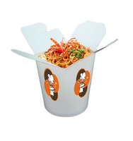 Boîtes à déjeuner jetables et recyclables pour la restauration rapide, personnalisables avec logo en relief, boîte à déjeuner en papier kraft portable, nouilles, pâtes