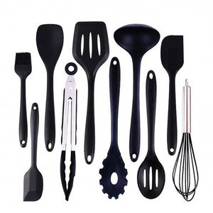 Juego de Utensilios de Cocina de 10 Piezas, Silicona PA66 Resistente a Altas Temperaturas, Servicio OEM ODM, Precio de Fábrica, Duradero - Product Image 1