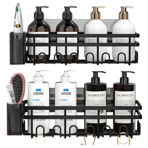 Stainless Steel Corner <strong>Shower</strong> Caddy Self Adhesive Toilet Rack Organizer Portable Corner Bathroom <strong>Shower</strong> Shelf <strong>Storage</strong> for <strong>Shower</strong> - Product Image 2
