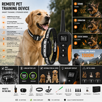 PD 519-1 Ferngesteuertes Hundetrainingshalsband mit 1000m Reichweite, Ton-, Vibrations- und Statischer Korrektur