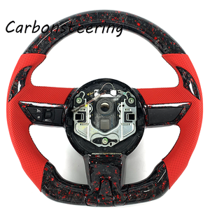 Volant en fibre de carbone forgée avec broderie personnalisée pour <span class=keywords><strong>Chevrolet</strong></span> <span class=keywords><strong>Camaro</strong></span> 5ème génération <span class=keywords><strong>SS</strong></span> <span class=keywords><strong>V6</strong></span> LS LT 2008-2011, ajustement OEM, amélioration de l'intérieur - Product Image 1
