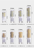 Ampoules LED G9 3W sans scintillement, blanc chaud, ampoules pour lampe domestique, ampoules à économie d'énergie, ampoules en forme de maïs