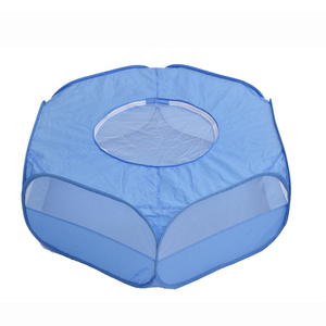 Achteckiges Faltbares Haustier-Zelt für Hunde & Katzen Atmungsaktives Polyester-Material Knopfverschluss Outdoor-Spielbereich - Product Image 6