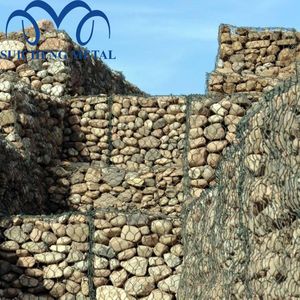 Gavión de piedra de inundación con revestimiento galvanizado para retención de gaviones de Ribera de Río Pared de caja de cesta 200x50x100 - Product Image 4