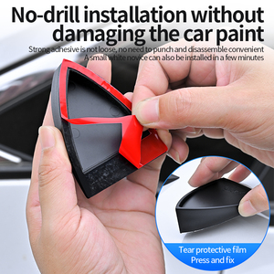 4 Piezas de Alerón Triangular Universal para Techo de Automóvil, Piezas Decorativas de Modificación Deportiva - Product Image 5