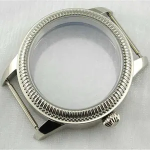 Coque de montre avec cadran pour pièce de monnaie, étui en acier inoxydable poli de saphir <span class=keywords><strong>6497</strong></span> 6498, <span class=keywords><strong>mouvement</strong></span> de enroulement à la main, taille de 44MM - Product Image 4