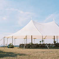 Tentes de réception de luxe en aluminium blanc pour événements extérieurs, mariages, fêtes, chapiteaux pour 200, 300, 500, 800 personnes