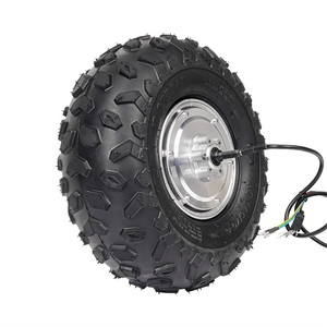 Eje doble de 14,5 pulgadas, 100N. M, alto par con <span class=keywords><strong>rueda</strong></span> de Motor de cubo de neumático todoterreno para Robot de <span class=keywords><strong>carretilla</strong></span> eléctrica - Product Image 5
