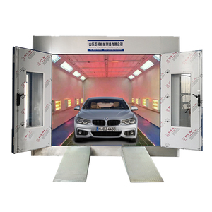 <span class=keywords><strong>Horno</strong></span> de pulverización de coche infrarrojo de tiro descendente económico CE/Cabina de pintura de sala de horneado automotriz/cámara de pintura/Cabina - Product Image 1