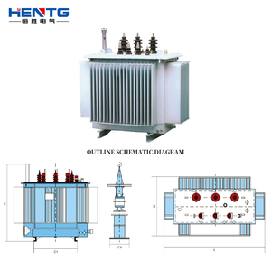 Trung Quốc hentg MV & HV máy biến áp nhà máy giá onan IEEE/ANSI/DOE 50kva 200kva 1250kva S20 ba giai đoạn dầu đắm mình biến áp - Product Image 5