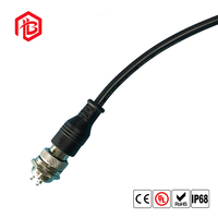 Prise d'alimentation aérospatiale GX12, contact en cuivre 2A/6A, boîtier en nylon pour applications FPC et PCB