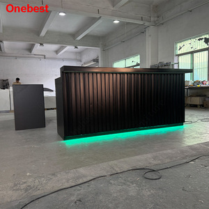 Arredamento per Cucine di Ristoranti, Banconi e Tavoli da <span class=keywords><strong>Bar</strong></span> in Corian Bianco e Nero, Tavoli da <span class=keywords><strong>Bar</strong></span> per Hotel - Product Image 5