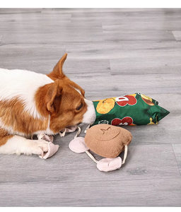 Sıcak satış yüksek kaliteli patates cipsi şekli peluş oyuncak köpek ses kaçağı gıda çiğnemek taşlama diş interaktif - Product Image 5