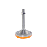Pieds de nivellement réglables robustes, pieds de support réglables M12 avec tapis antidérapant en caoutchouc et base de diamètre 60 mm en métal