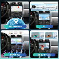 Autoradio Android Podofo Qualcomm 8 cœurs 10 pouces pour Volkswagen Sagitar/Jetta 2006-2010, CarPlay/Android Auto sans fil, OEM ODM