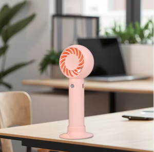 Ventilador de Mano USB Recargable de Alta Velocidad, Mini Ventilador Portátil con Logotipo Personalizado al por Mayor de Fábrica 2025, Ventilador de Tres Velocidades para Mujeres - Product Image 2