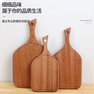 Juego de tablas de cortar de madera con forma irregular, diseño minimalista para servir carne, pizza, sushi, frutas en fiestas, tamaños pequeño, mediano y grande - Product Image 5