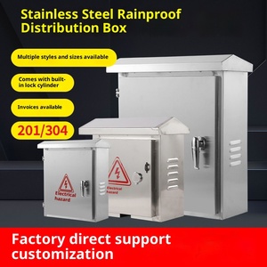 Boîtier de distribution en acier inoxydable 304 haute résistance, large et profond, livraison gratuite usine, boîtier de surveillance extérieur 201, boîtier de recharge de voiture, <span class=keywords><strong>compteur</strong></span> - Product Image 3