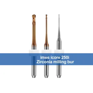 Dof phòng thí nghiệm nha khoa cadcam Zirconia khối PMMA sáp crn DLC Máy tráng phay mũi khoan để Bán Khô imes 250 phay BUR